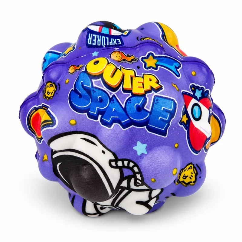 LEAN TOYS Anti-stress schuimbal met noppen om te stuiteren Kosmos 7 cm