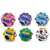 LEAN TOYS Anti-stress schuimbal met noppen om te stuiteren Kosmos 7 cm