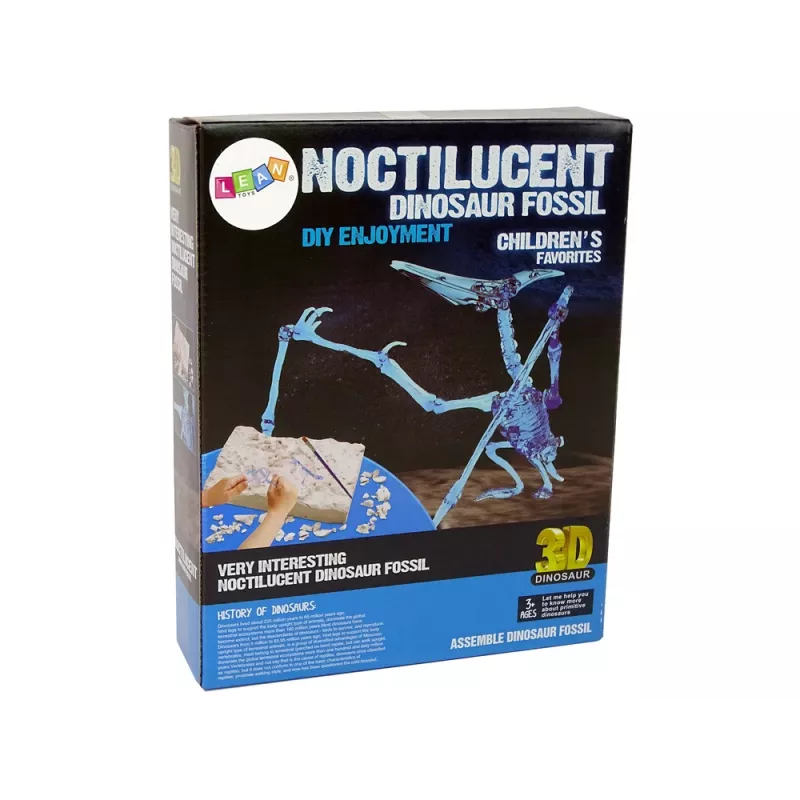 LEAN TOYS Archeologie opgravingsset dinosaurus skelet Pteranodon 3D-hologram