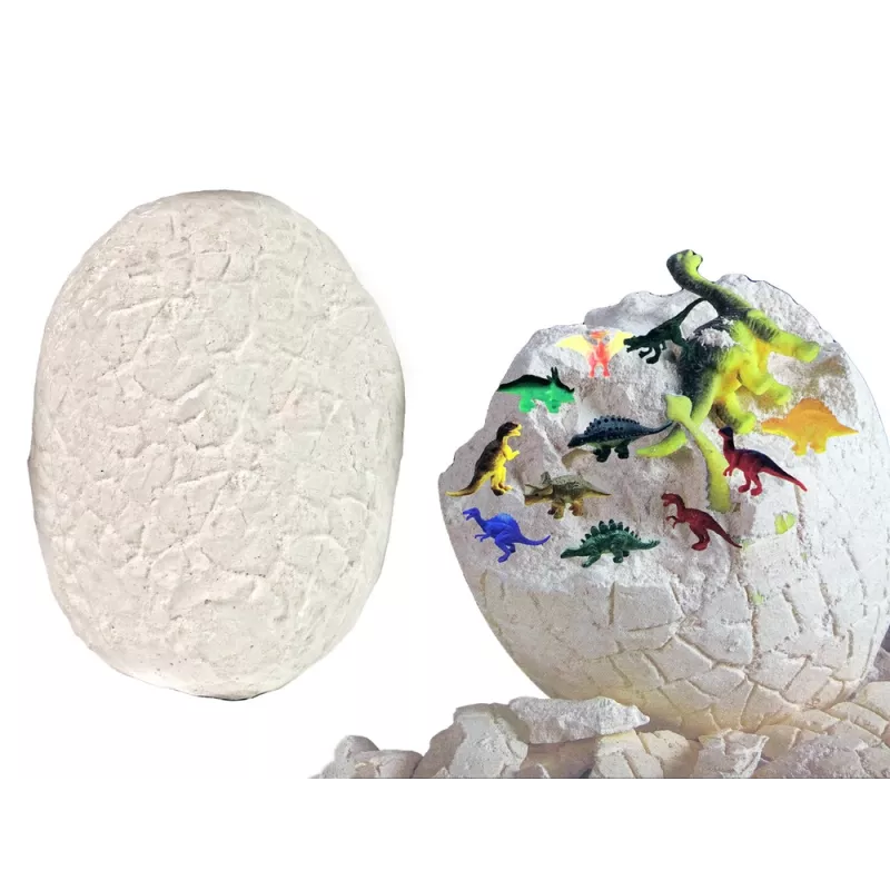 LEAN TOYS archeologie opgravingsset reusachtig ei 12 dinosaurusfiguren