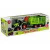 LEAN TOYS montage-tractor met open aanhanger 43 cm