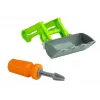 LEAN TOYS montage-tractor met open aanhanger 43 cm