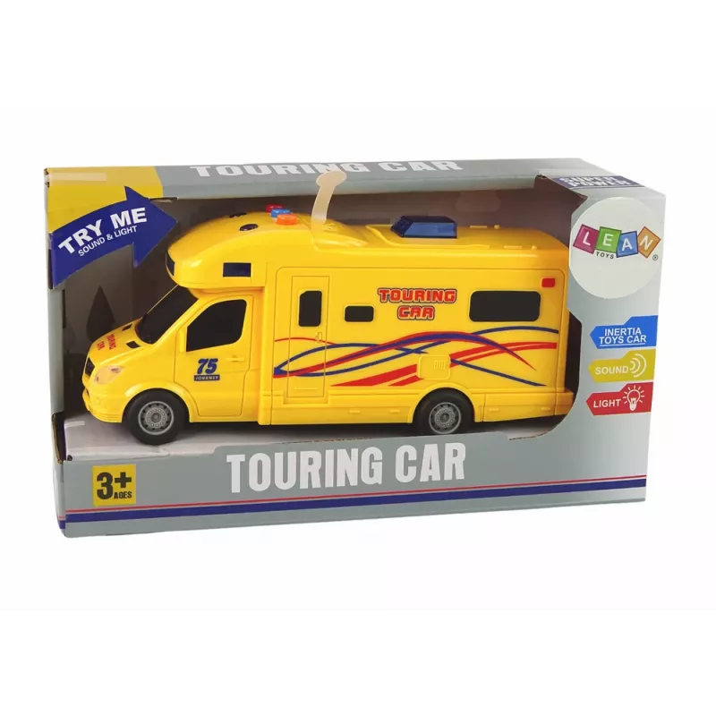 LEAN TOYS auto camper Excursion frictieaandrijving geluid lichten