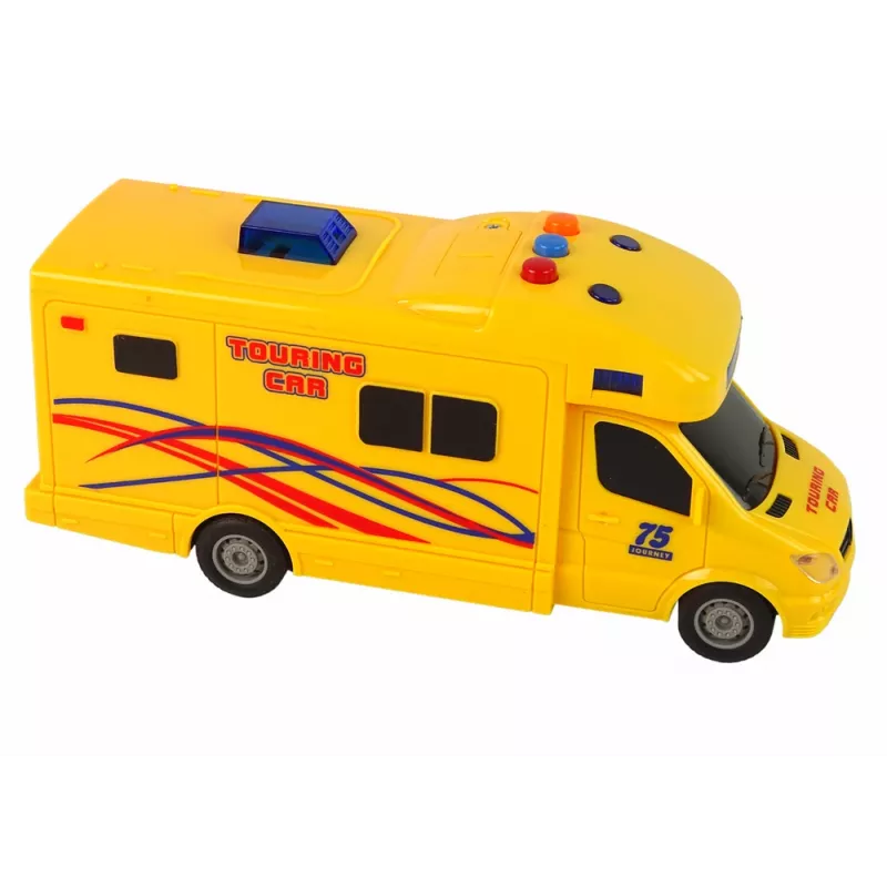 LEAN TOYS auto camper Excursion frictieaandrijving geluid lichten