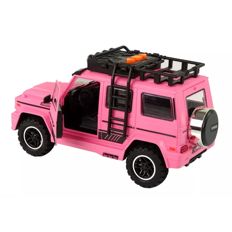 LEAN TOYS Auto off-road roze V12 turbine