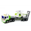 LEAN TOYS auto transporter op batterijen 1:16 met helikopter
