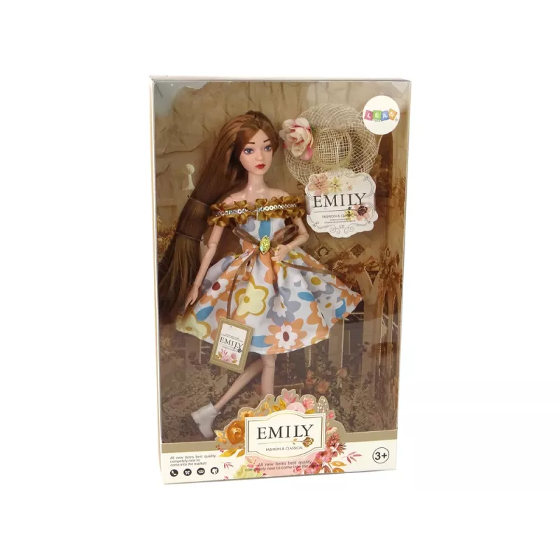 LEAN TOYS Babypop Emily Autumn met rood haar en hoed