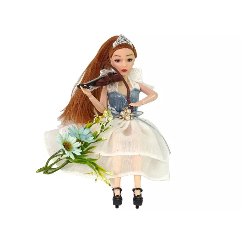LEAN TOYS Babypop Emily Viool Bloemen