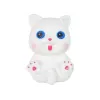LEAN TOYS Babypop met kat, lang bruin haar