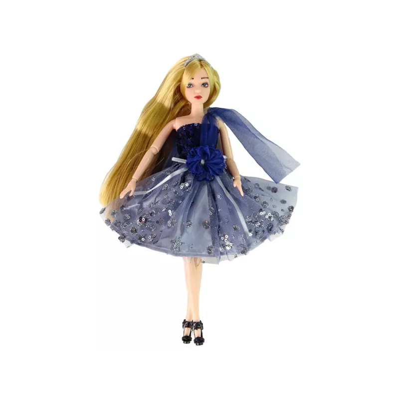 LEAN TOYS Baby Emily pop met hondentasje bloemen