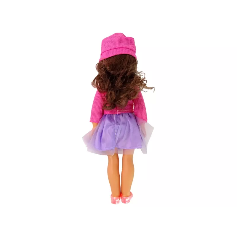 LEAN TOYS Babypop meisje bruin haar