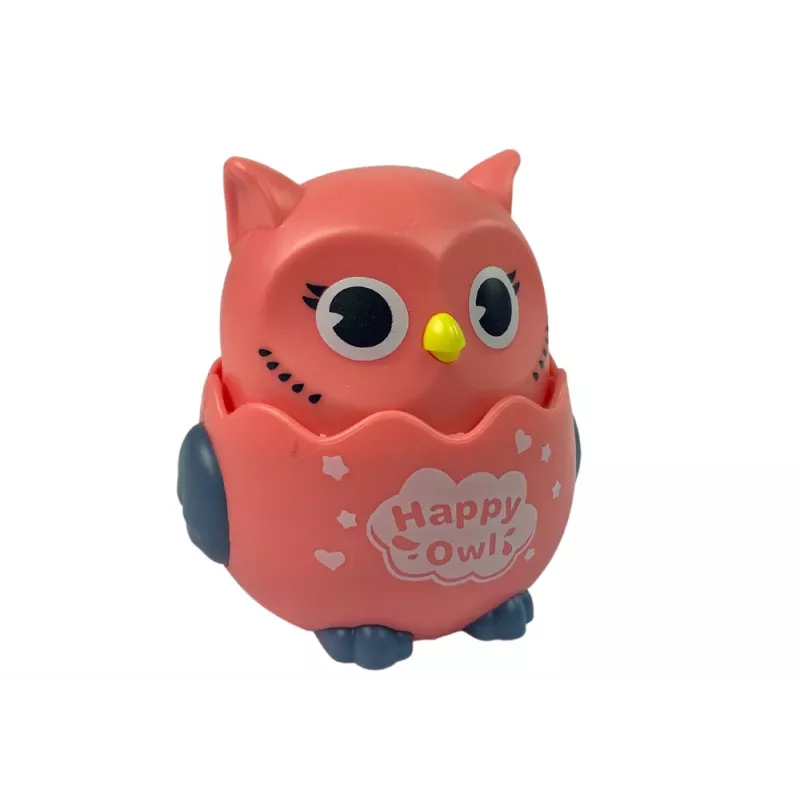LEAN TOYS baby sensorische uil roze
