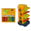 LEAN TOYS ballen glijbaan educatieve blokken sorteerder met piano
