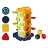 LEAN TOYS ballen glijbaan educatieve blokken sorteerder met piano