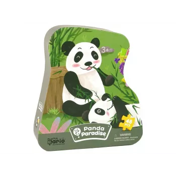 LEAN TOYS Bamboe Bos Panda Puzzel 48 elementen
