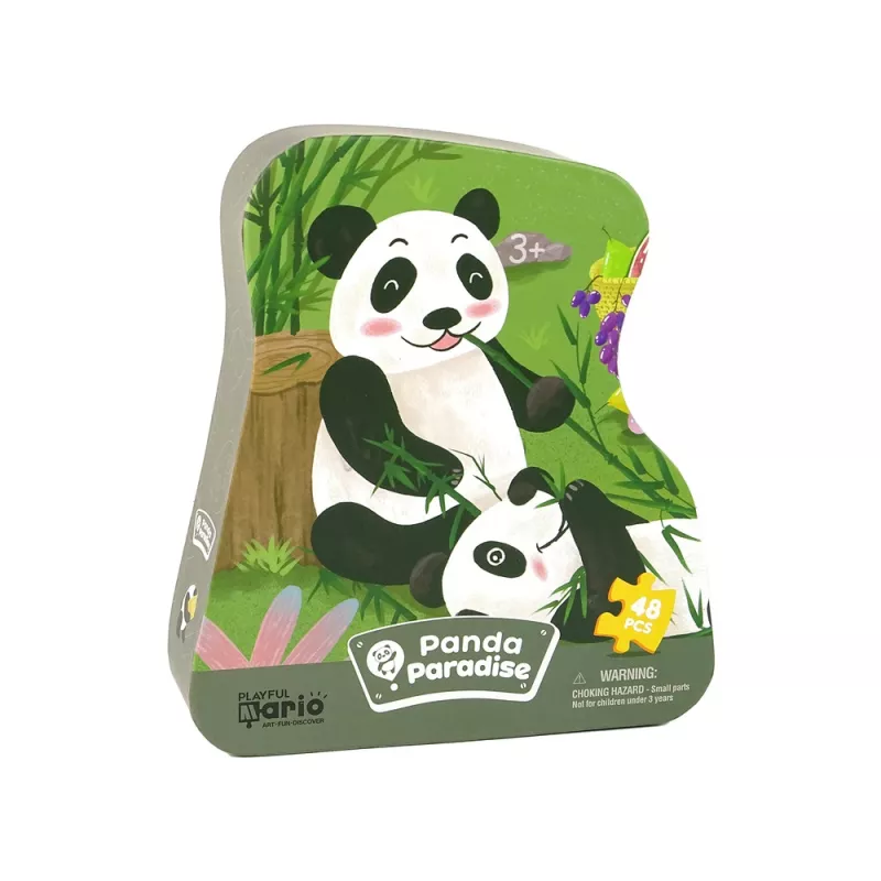 LEAN TOYS Bamboe Bos Panda Puzzel 48 elementen