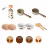 LEAN TOYS barista set koffiezetapparaat houten accessoires roze