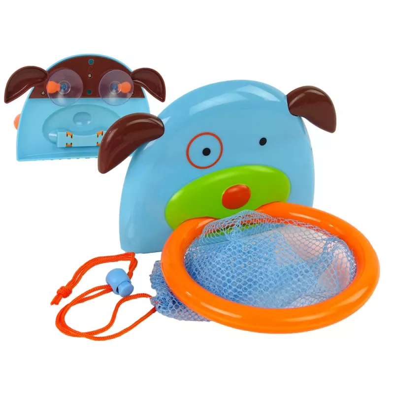 LEAN TOYS Badspeelgoed mini basketbal hond rubbervis