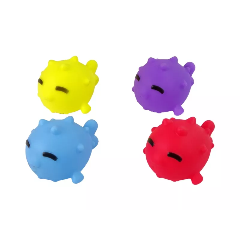 LEAN TOYS Badspeelgoed mini basketbal hond rubbervis