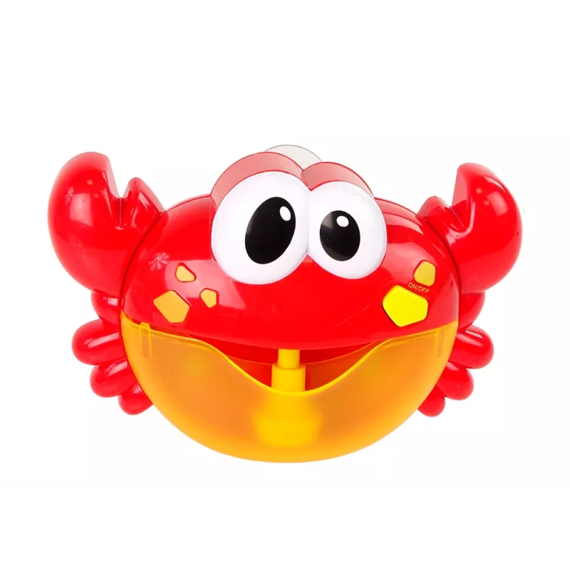 LEAN TOYS Badspeelgoed zeepbellenblaasmachine rode krab