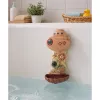 LEAN TOYS Badspeelgoedset: schip, zeedieren, waterval, zuignappen