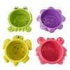 LEAN TOYS Badspeelgoedset: schip, zeedieren, waterval, zuignappen