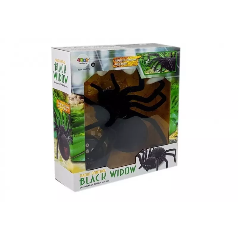LEAN TOYS Big Hairy Spider Black Widow op afstandsbediening