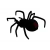 LEAN TOYS Big Hairy Spider Black Widow op afstandsbediening