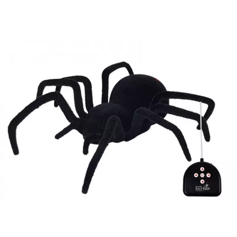 LEAN TOYS Big Hairy Spider Black Widow op afstandsbediening