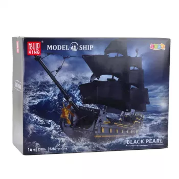 LEAN TOYS Black Pearl piratenschip bouwblokken-set (5266 delen)