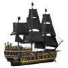 LEAN TOYS Black Pearl piratenschip bouwblokken-set (5266 delen)