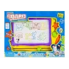 LEAN TOYS bord met stempels en kleurrijke achtergrond