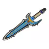 LEAN TOYS Blue Warrior zwaard-schild set van EVA-schuim
