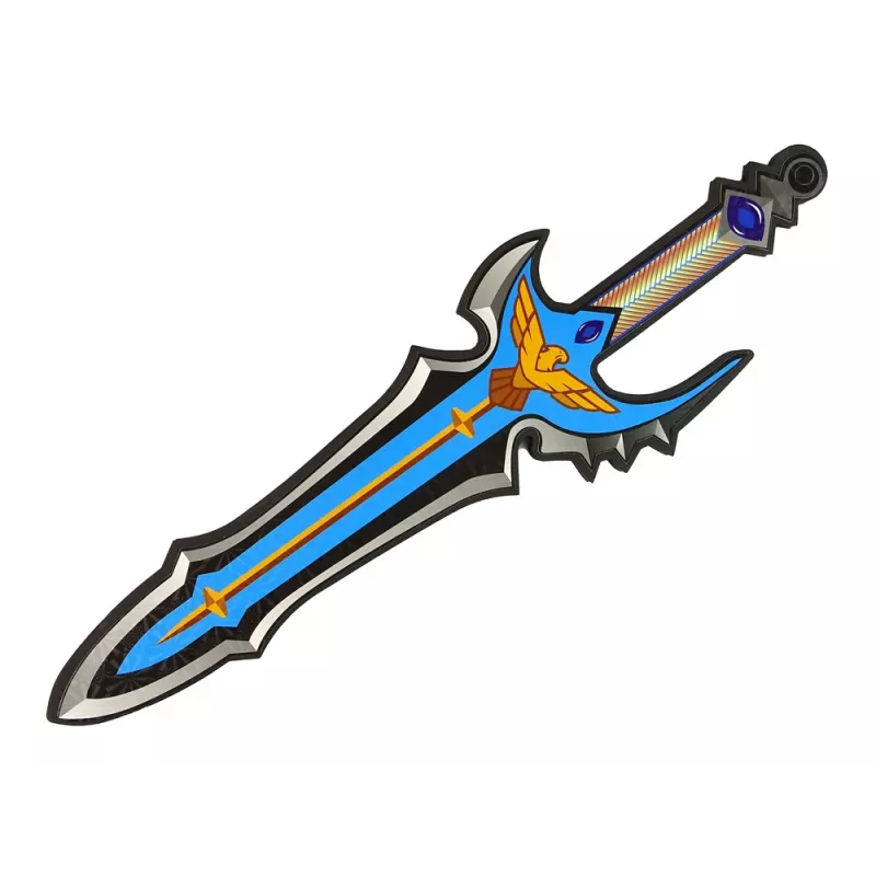 LEAN TOYS Blue Warrior zwaard-schild set van EVA-schuim