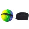LEAN TOYS springbal met elastiek, sensorisch, met noppen, bont, 6 cm