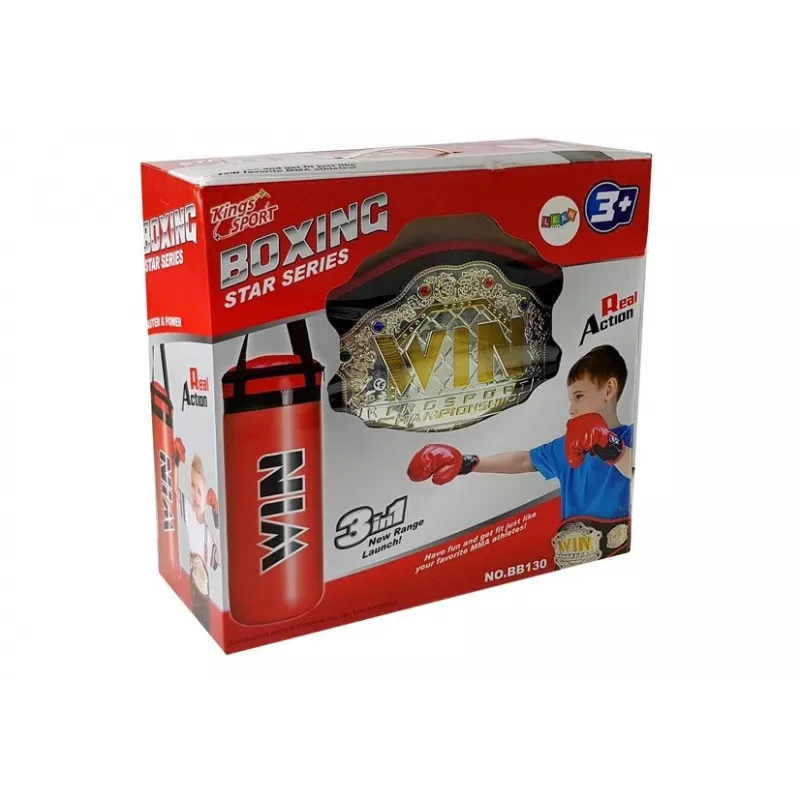 LEAN TOYS boxset, bokszak, handschoenen, riem