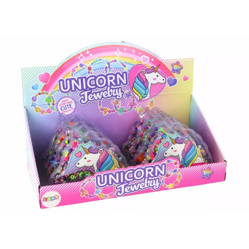 LEAN TOYS Armband maken set kralen hangers eenhoorn sieraad