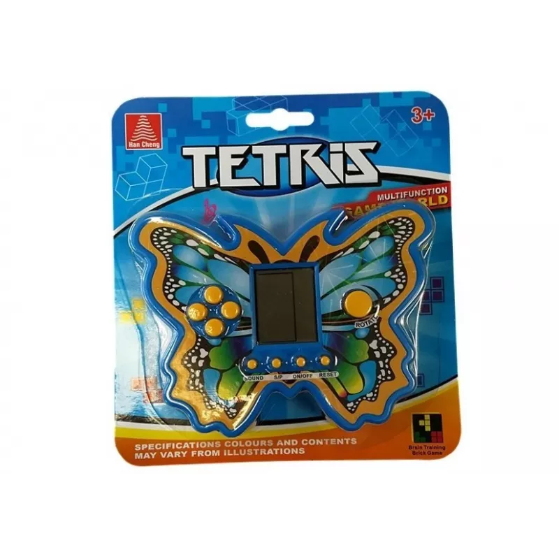 LEAN TOYS Brick Game Tetris Butterfly blauw