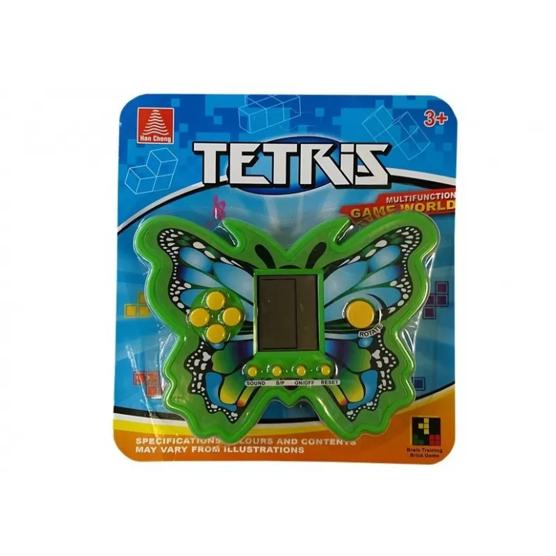 LEAN TOYS Brick Game Tetris Butterfly groen