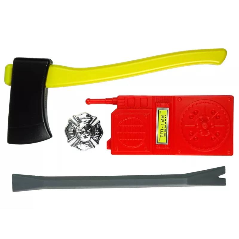 LEAN TOYS brigade set brandblusser watermasker helm rood