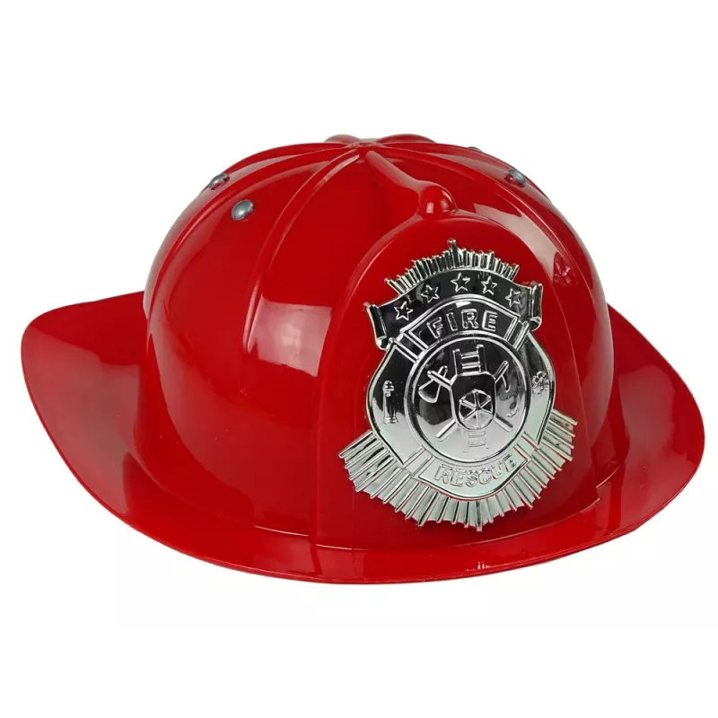 LEAN TOYS brigade set brandblusser watermasker helm rood