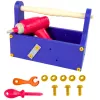 LEAN TOYS Bouwblokken in een doos DIY bouwpakket met schroevendraaier