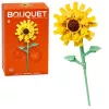 LEAN TOYS bouwstenen enkele bloem met steel bonte mix 71-106 delen