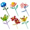 LEAN TOYS bouwstenen enkele bloem met steel bonte mix 71-106 delen