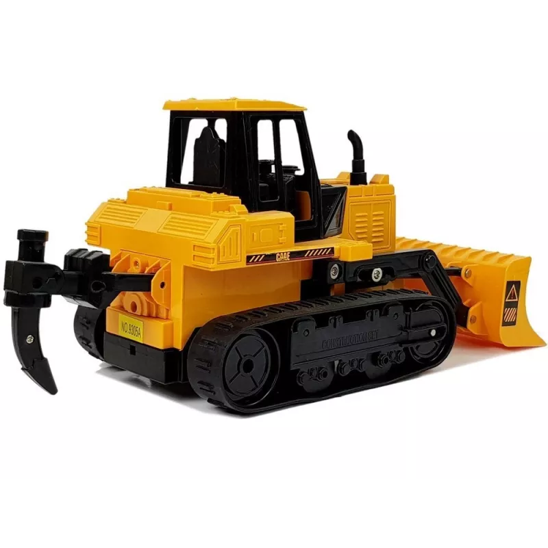 LEAN TOYS bulldozer met rupsbanden, op afstand bediend met handgebaar, 2.4G, 1:28