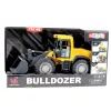 LEAN TOYS bulldozer graafmachine met lichtjes, geluiden en beweegbare schop – geel