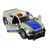 LEAN TOYS Auto politie 1:14 licht geluid zilver