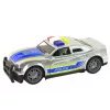 LEAN TOYS Auto politie 1:14 licht geluid zilver
