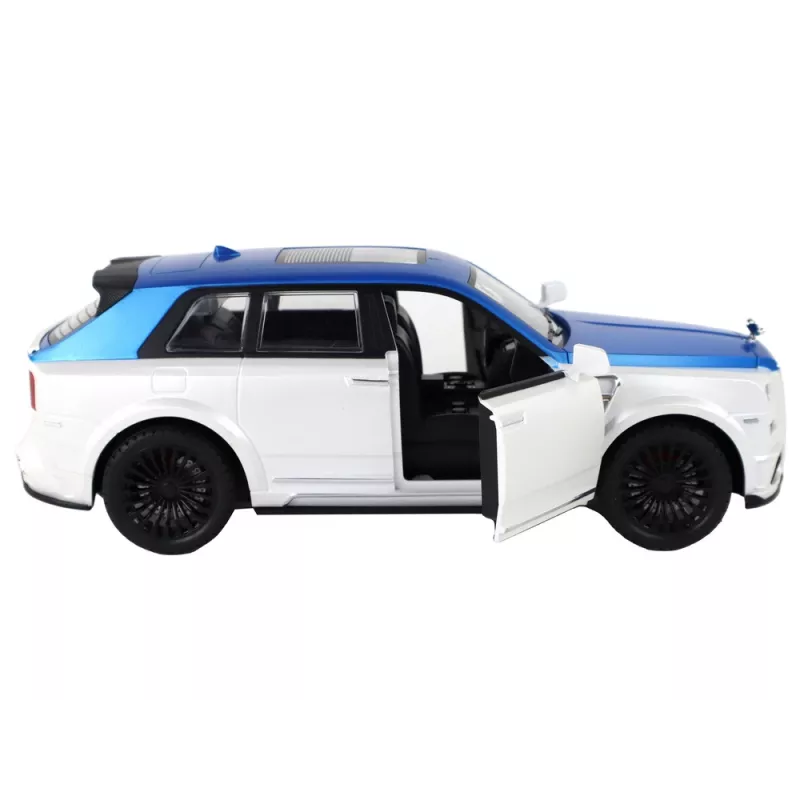 LEAN TOYS Auto R/C 1:20 wit en blauw op afstand bestuurd
