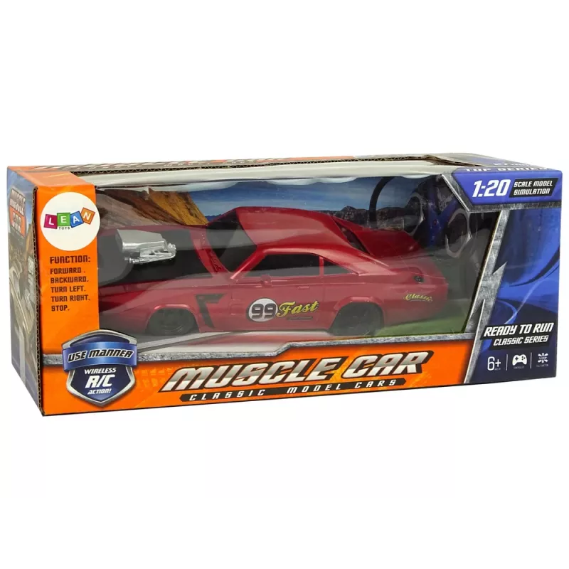 LEAN TOYS Auto R/C Sports sticker 1:20 rood piloot